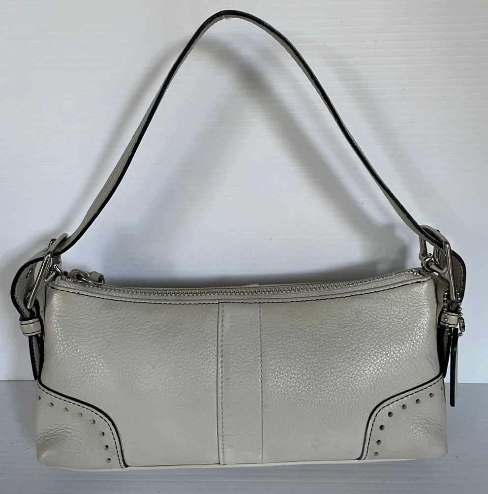 Authentic Coach Leather Baguette Bag