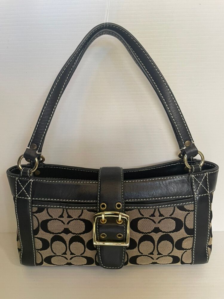 Authentic Coach Monogram Print Bag