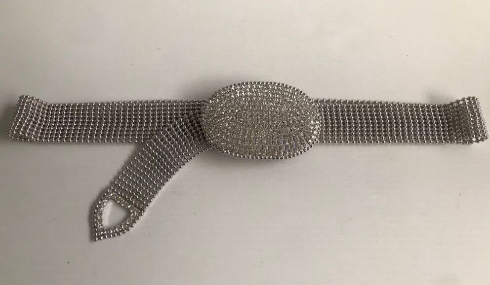 Silver-tone Metal Belt