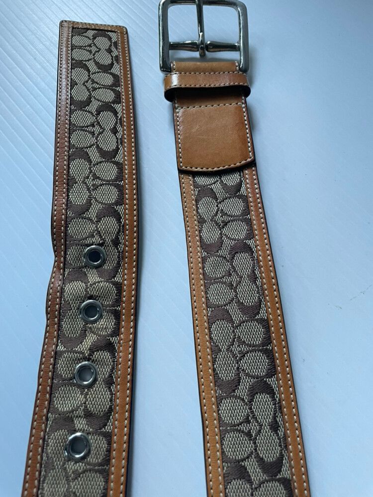 Authentic Coach Monogram Belt