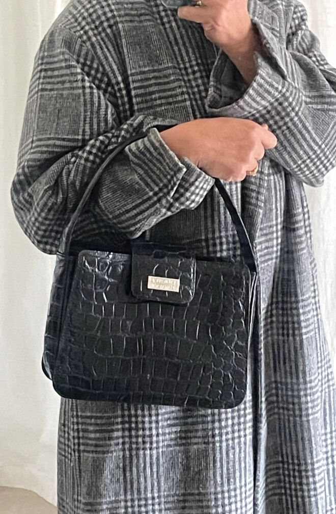 Authentic Valentino Garavani Black Leather Bag