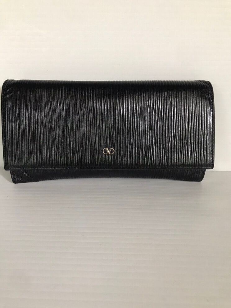 Authentic Valentino Garavani Leather Long Wallet