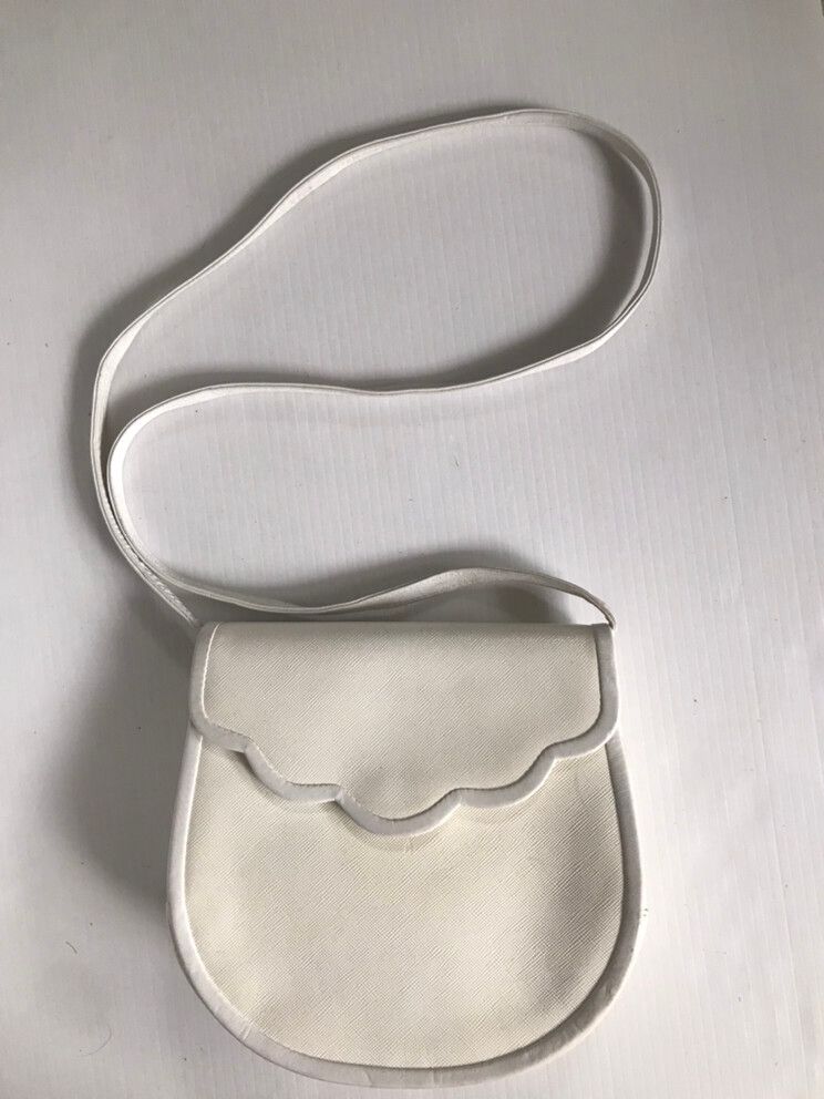 Authentic Yves Saint Laurent White Crossbody Bag