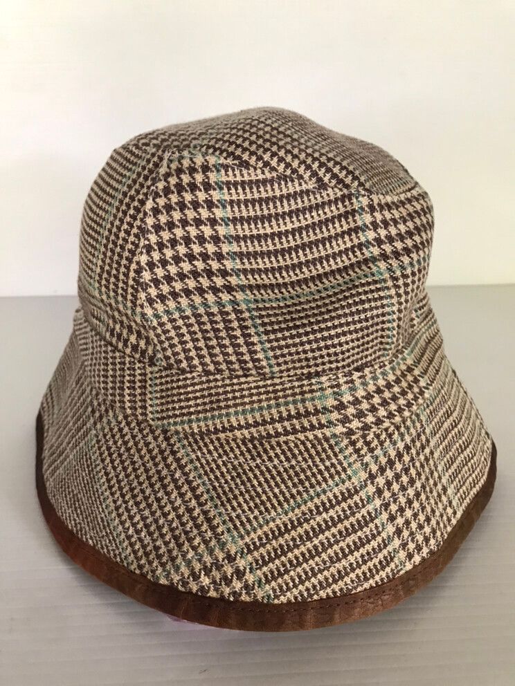 Authentic Ralph Lauren Brown Plaid Bucket Hat