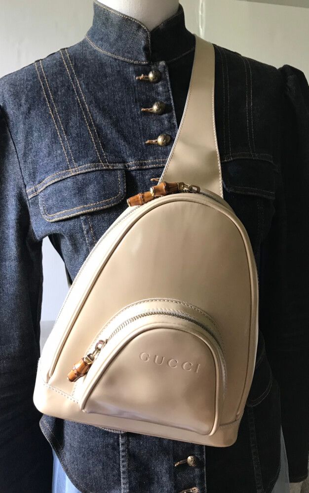 Authentic Gucci Beige Backpack
