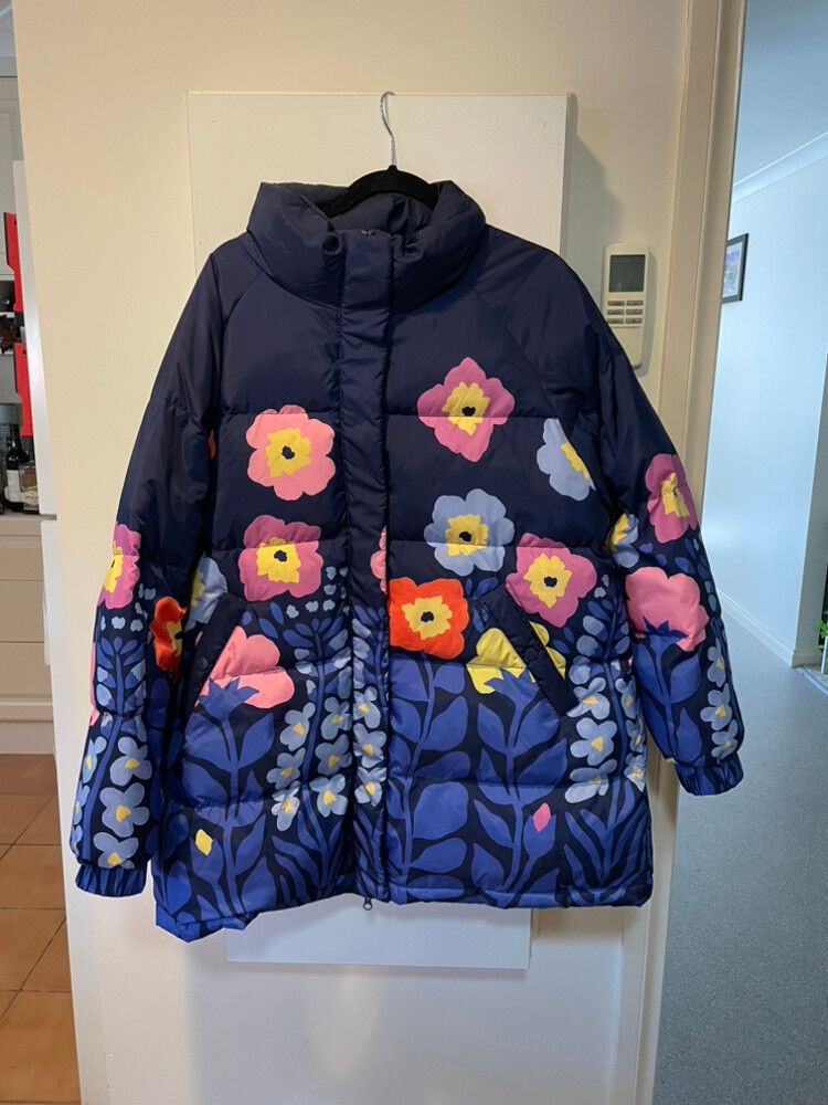 Gorman Navy Floral Puffer Jacket