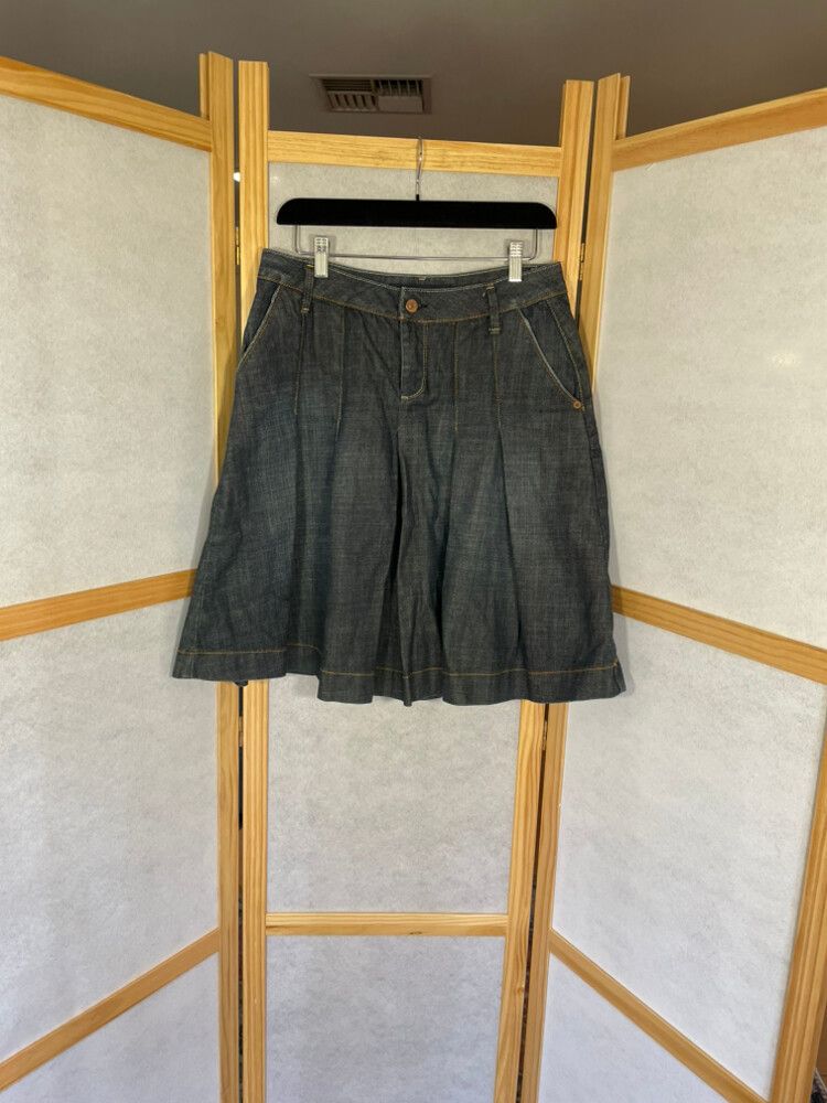 Zara Woman Grey Denim Skirt