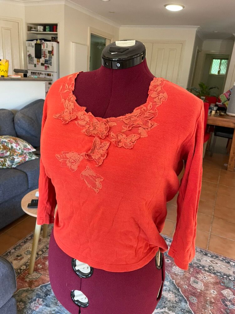 Miller's orange Lace Trim Top