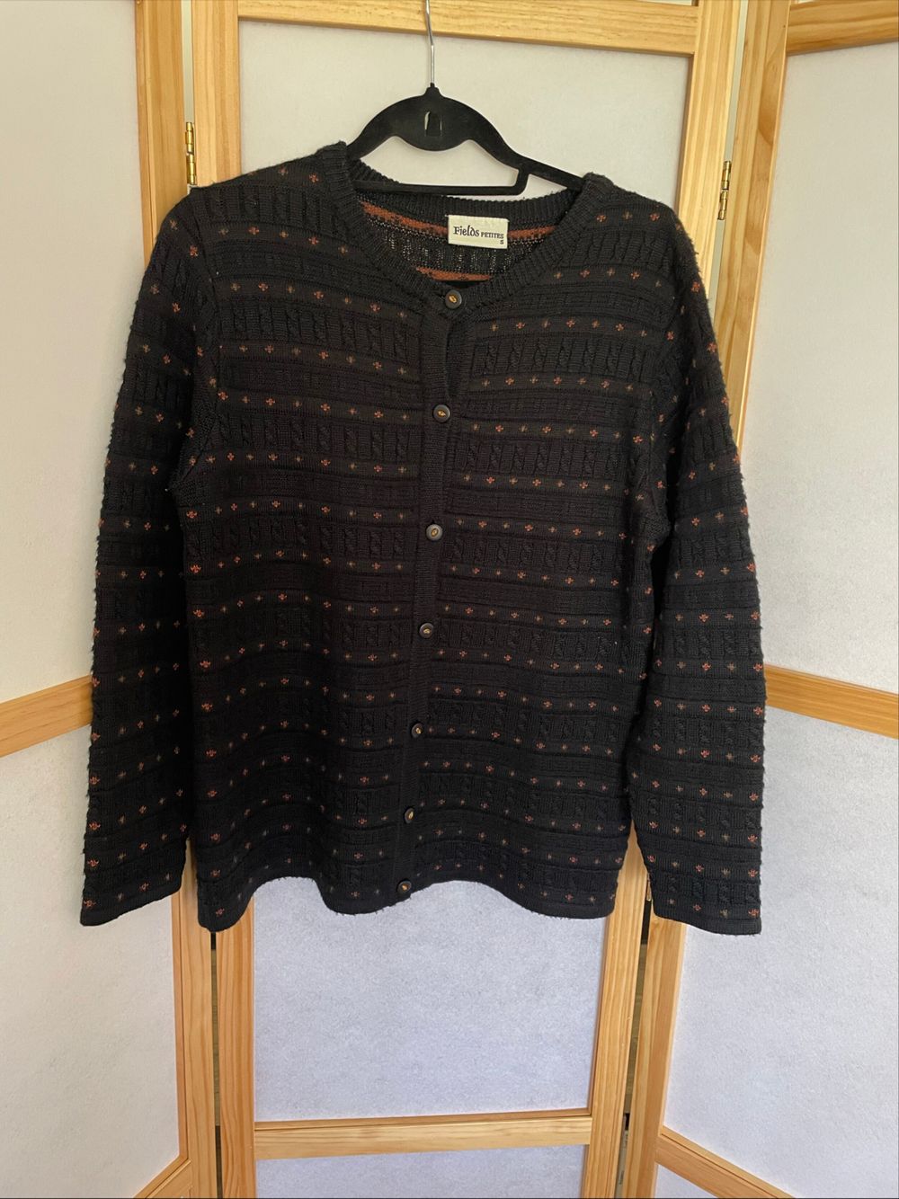 Fields Petites Black Knit Cardigan