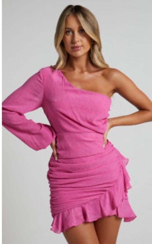 pink mini dress