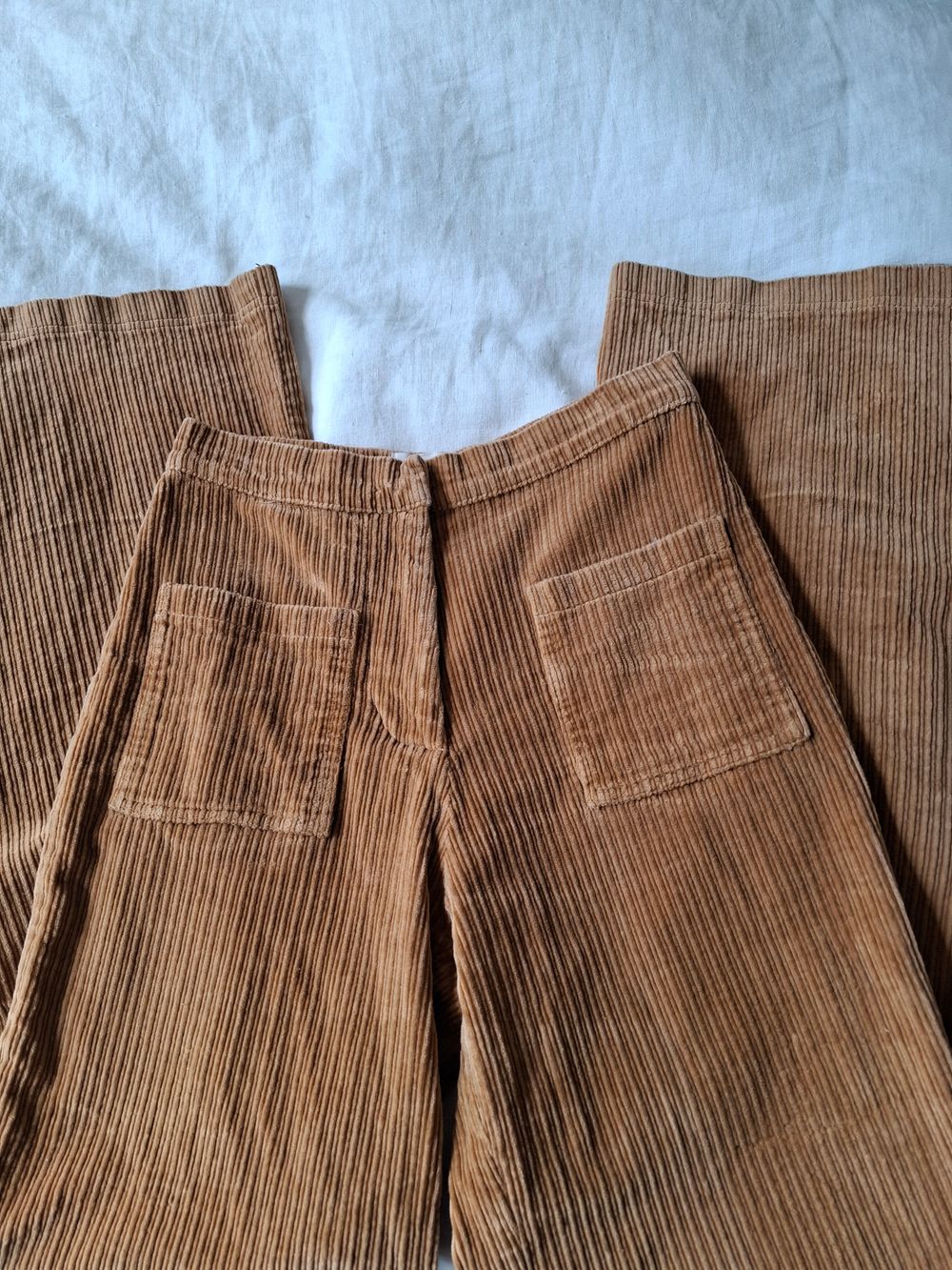 Sailor style Corduroy Wide Leg Pants