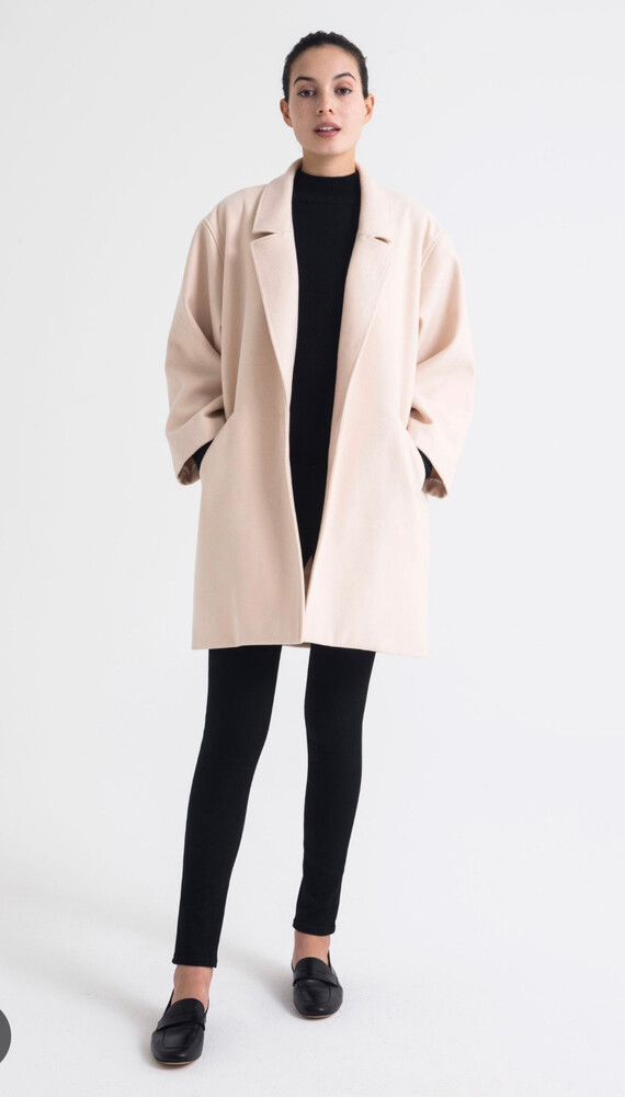 Juliette hogan blush pink coat