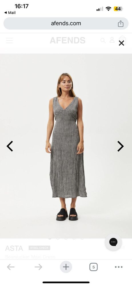 Afends - Afends Seersucker Maxi Dress on Designer Wardrobe