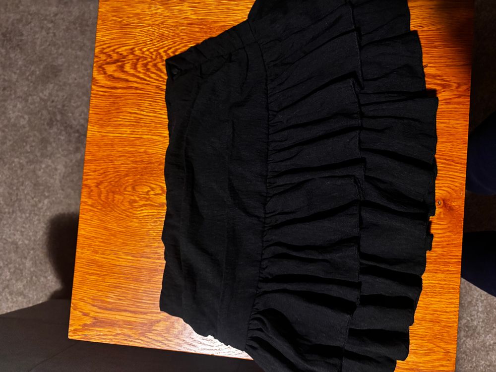 Black Ruffled Skirt