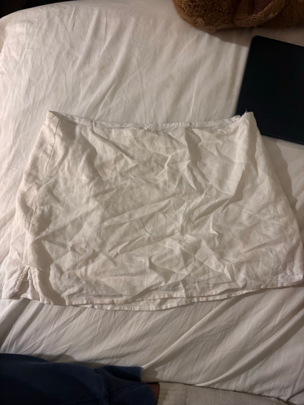 Glassons White Linen Skirt