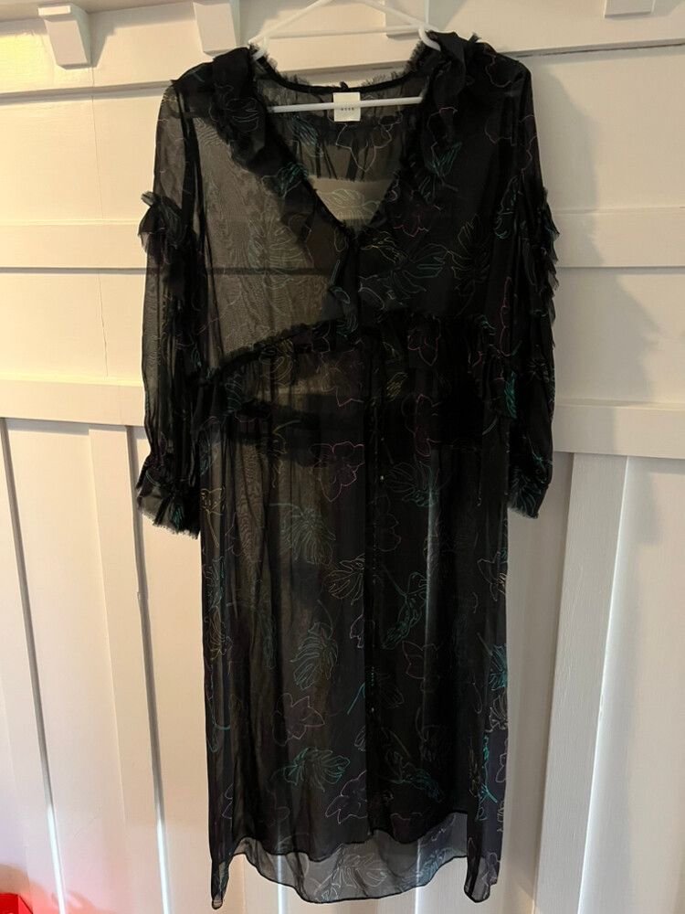 Husk Black Floral Dress