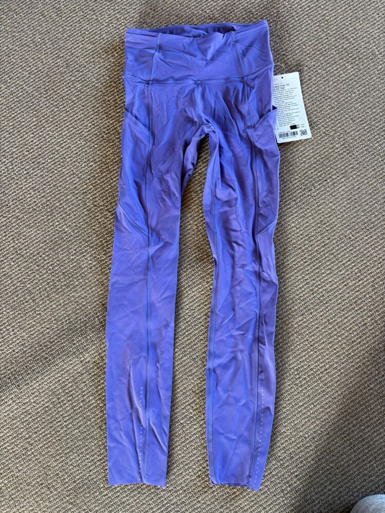 Lululemon Fast and Free HR Purple Tights