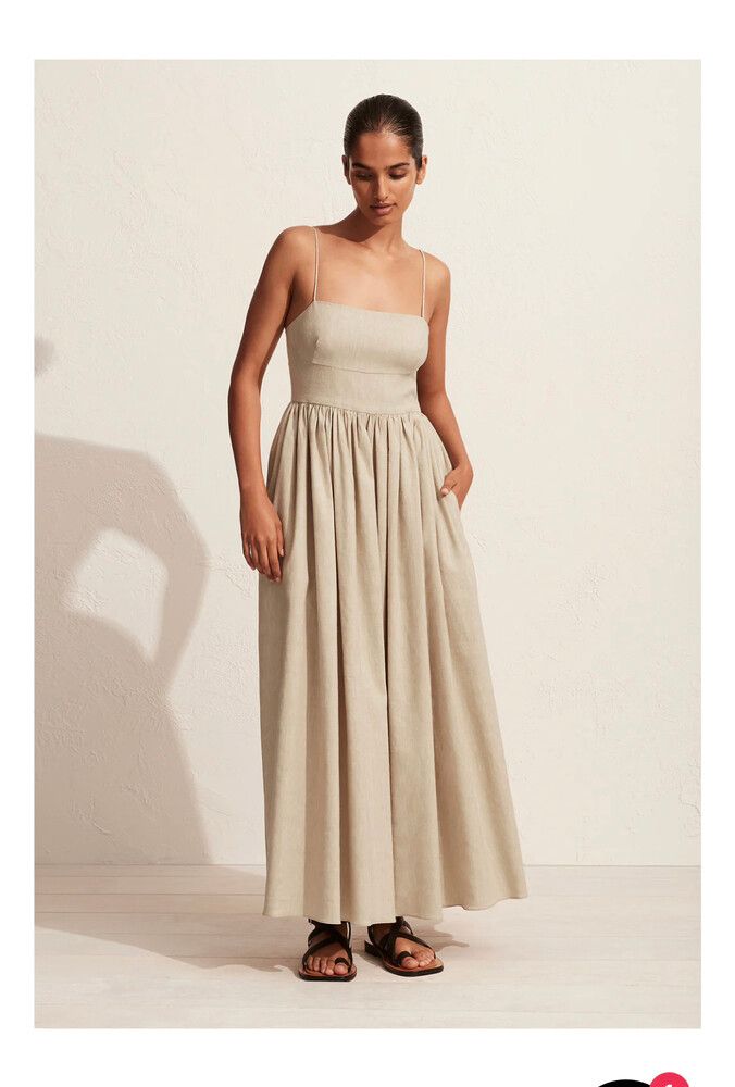 Matteau - Matthau Linen Cami Dress, on Designer Wardrobe
