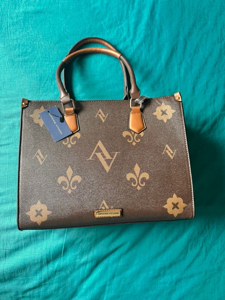 Adrienne Vittadini Brown Tote Bag
