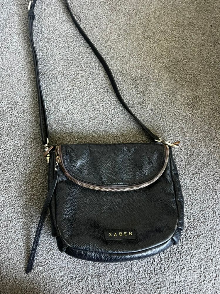Saben Black Crossbody Bag