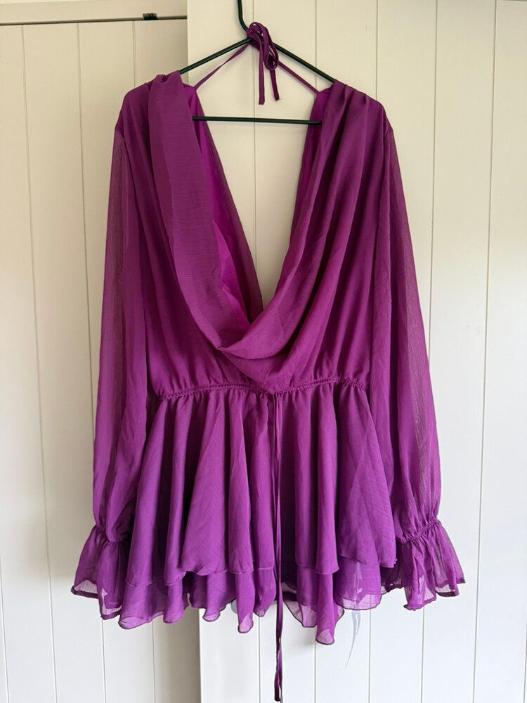 Missguided Purple Mini Dress - XL