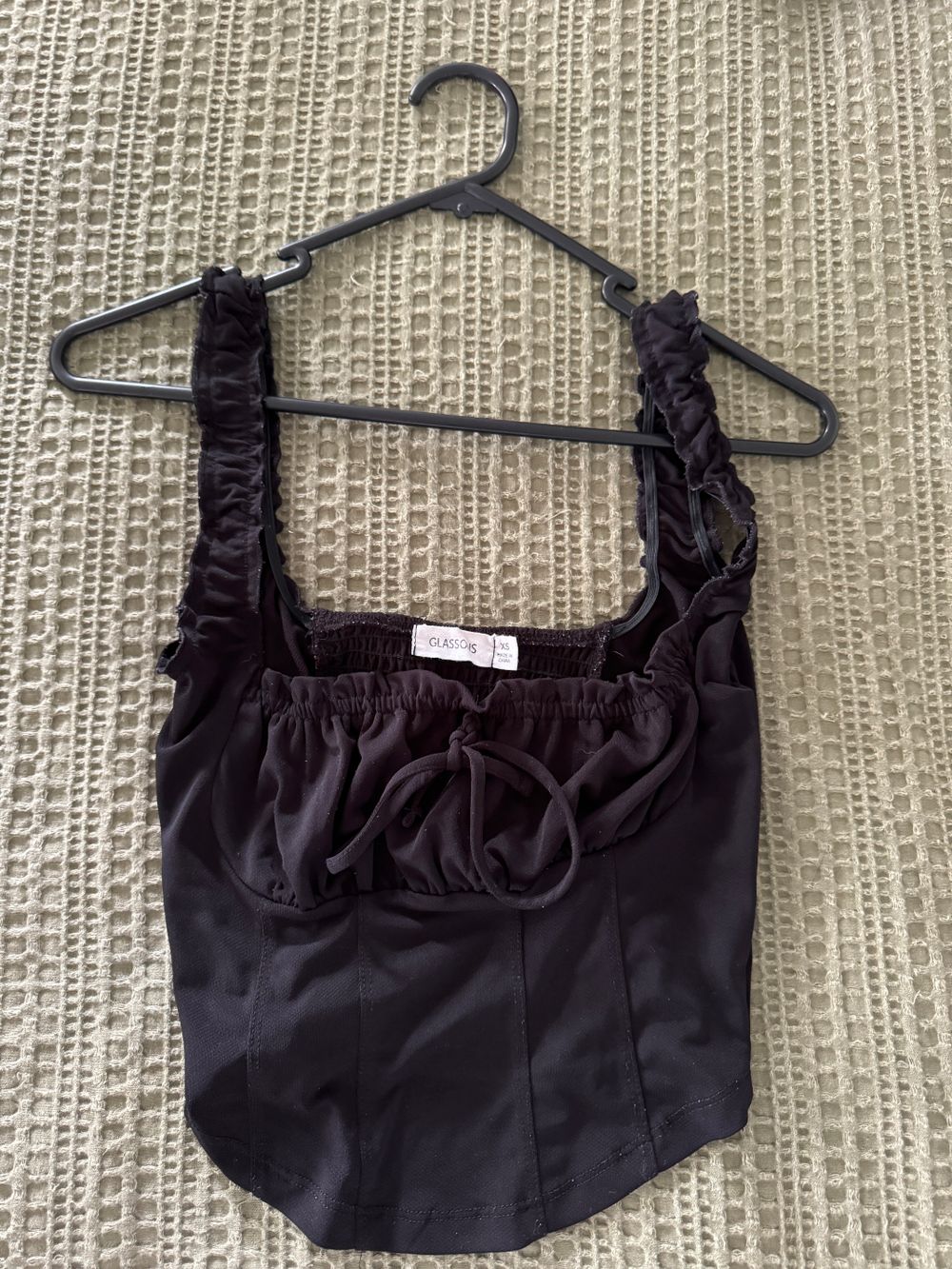 Black crop top