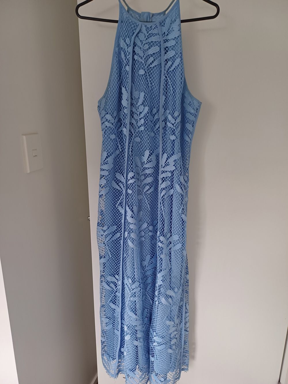 Strapless lace dress