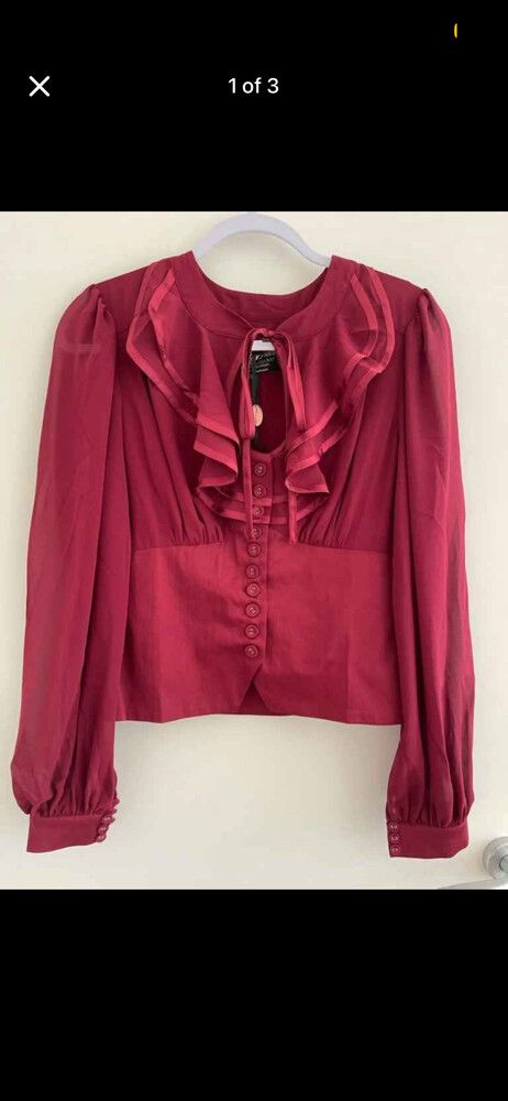 kitten D’Amour Capone blouse size 10