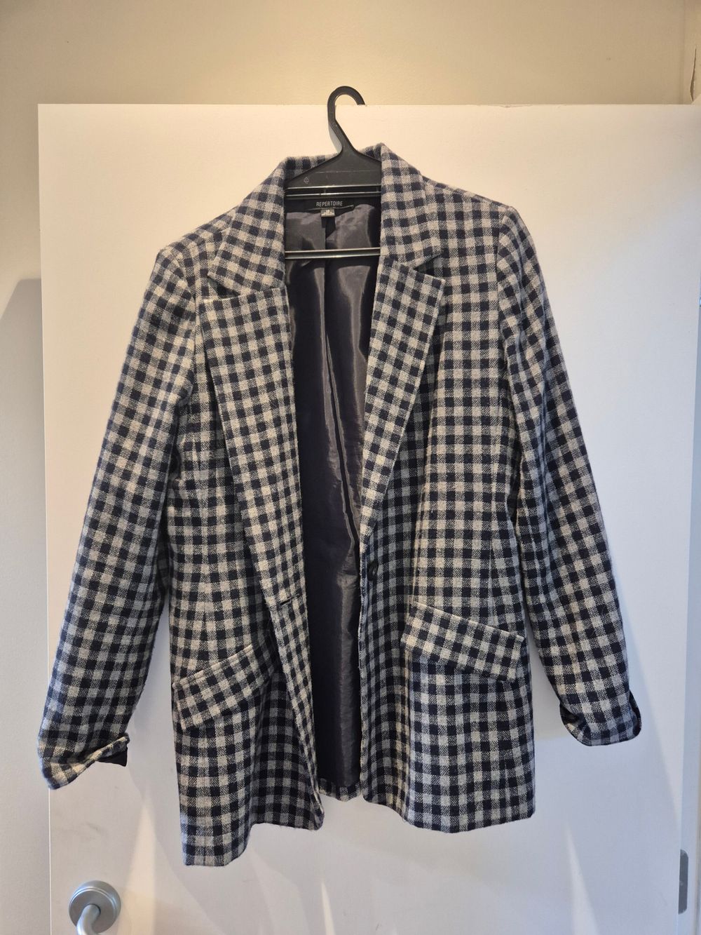 Repertoire Blue Check Coat