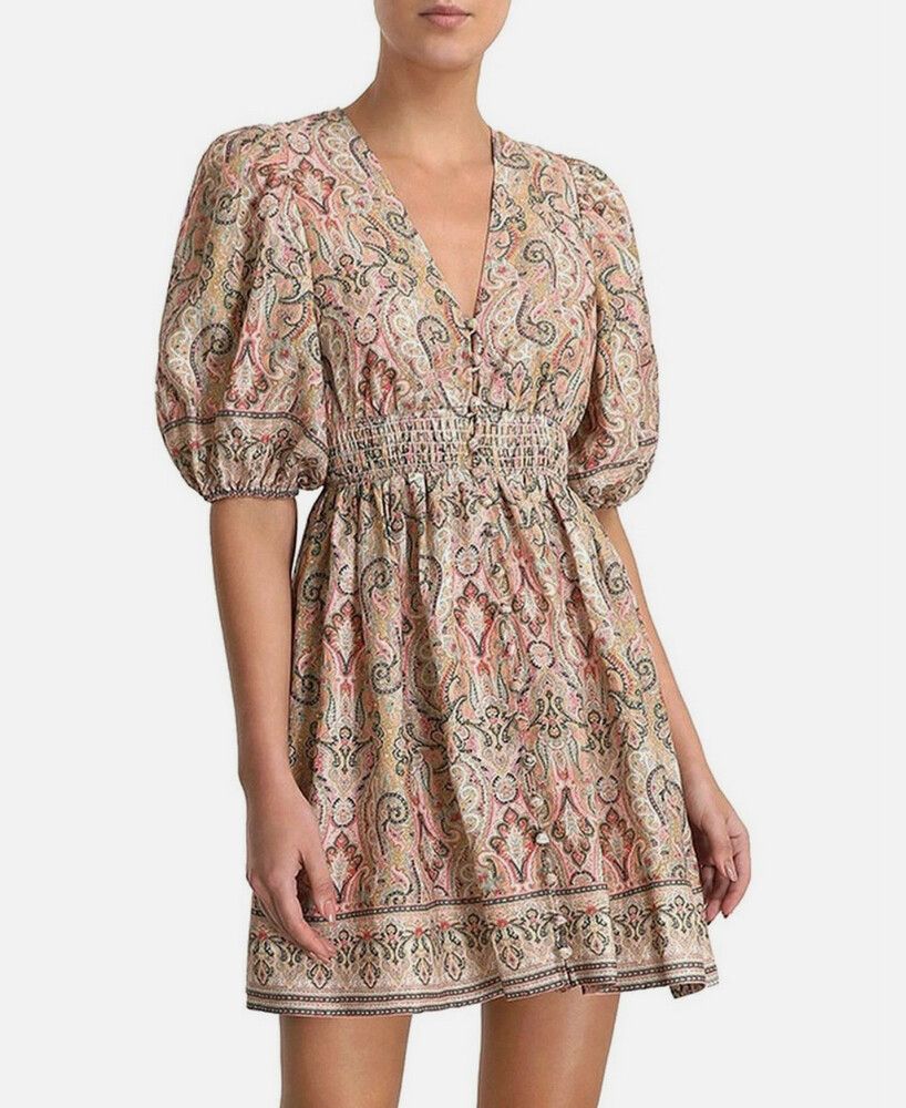 ZIMMERMANN - Freja Shirred Waist Dress - Size 2 (M) / AU 12 / US 8