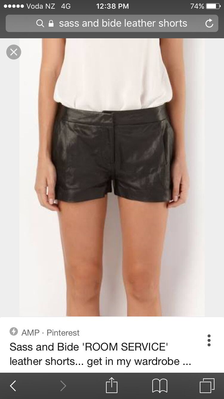leather shorts nz