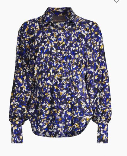 Ginger Smart Blue Patterned Shirt