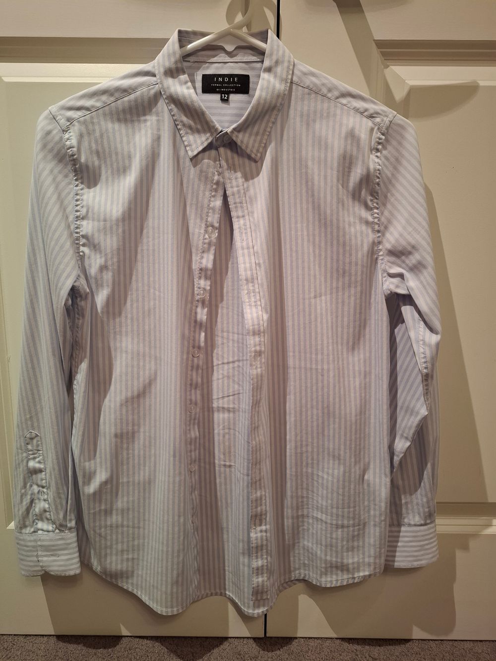 Indie Blue Striped Shirt