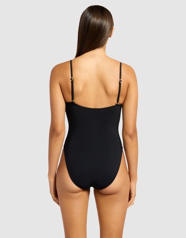 Black One-Piece Swimsuit