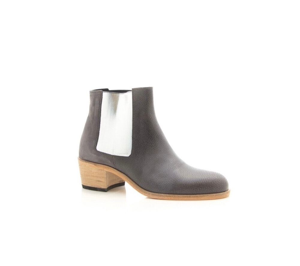 Grey ankle boot