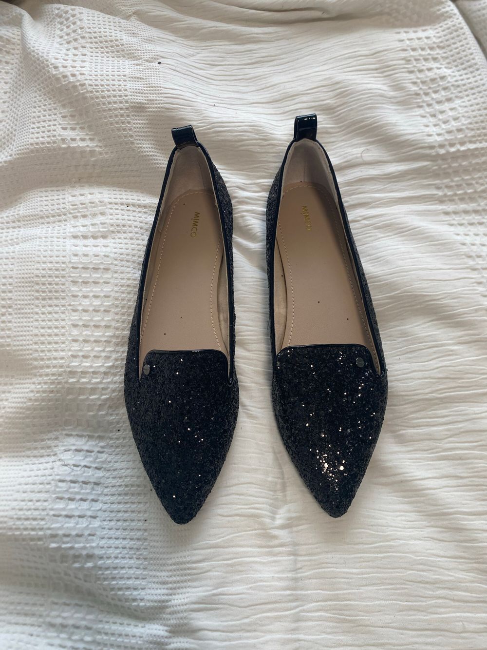 Mimco Enchantress Slipper Black Flats