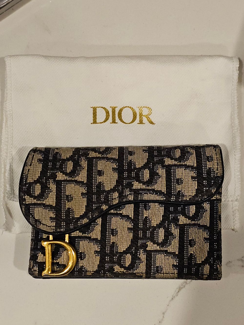 Dior Saddle Bloom Card Holder