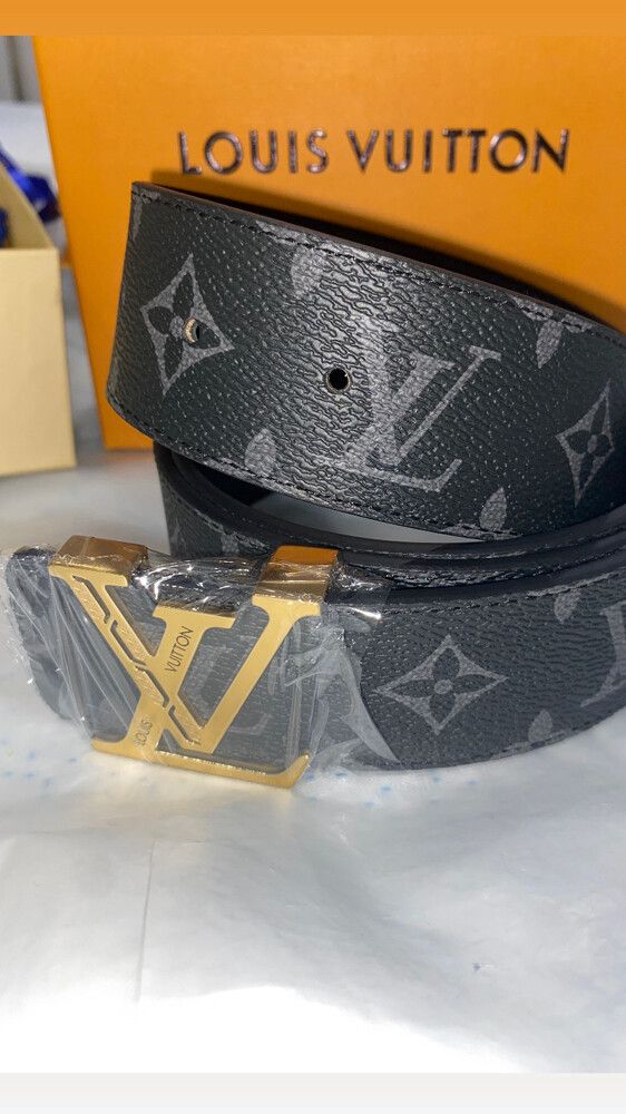 All Black LV Belt