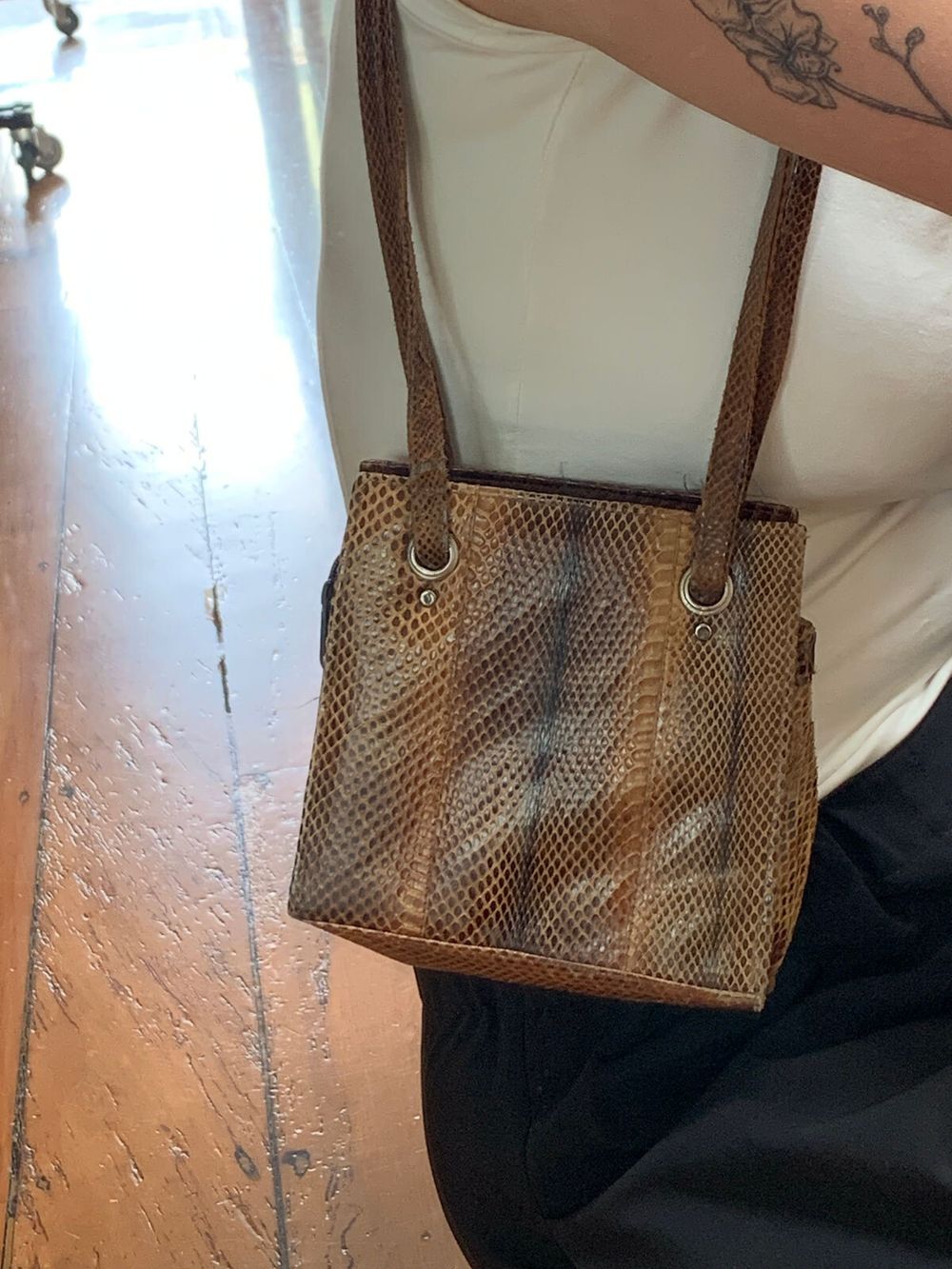 Snakeskin Vintage shoulder bag