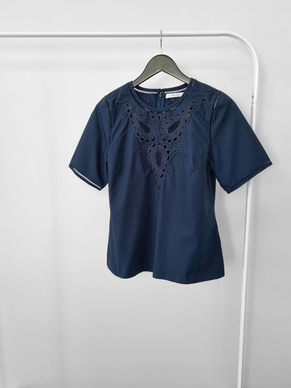 MORRISON top | 100% cotton | Navy | Sz 10