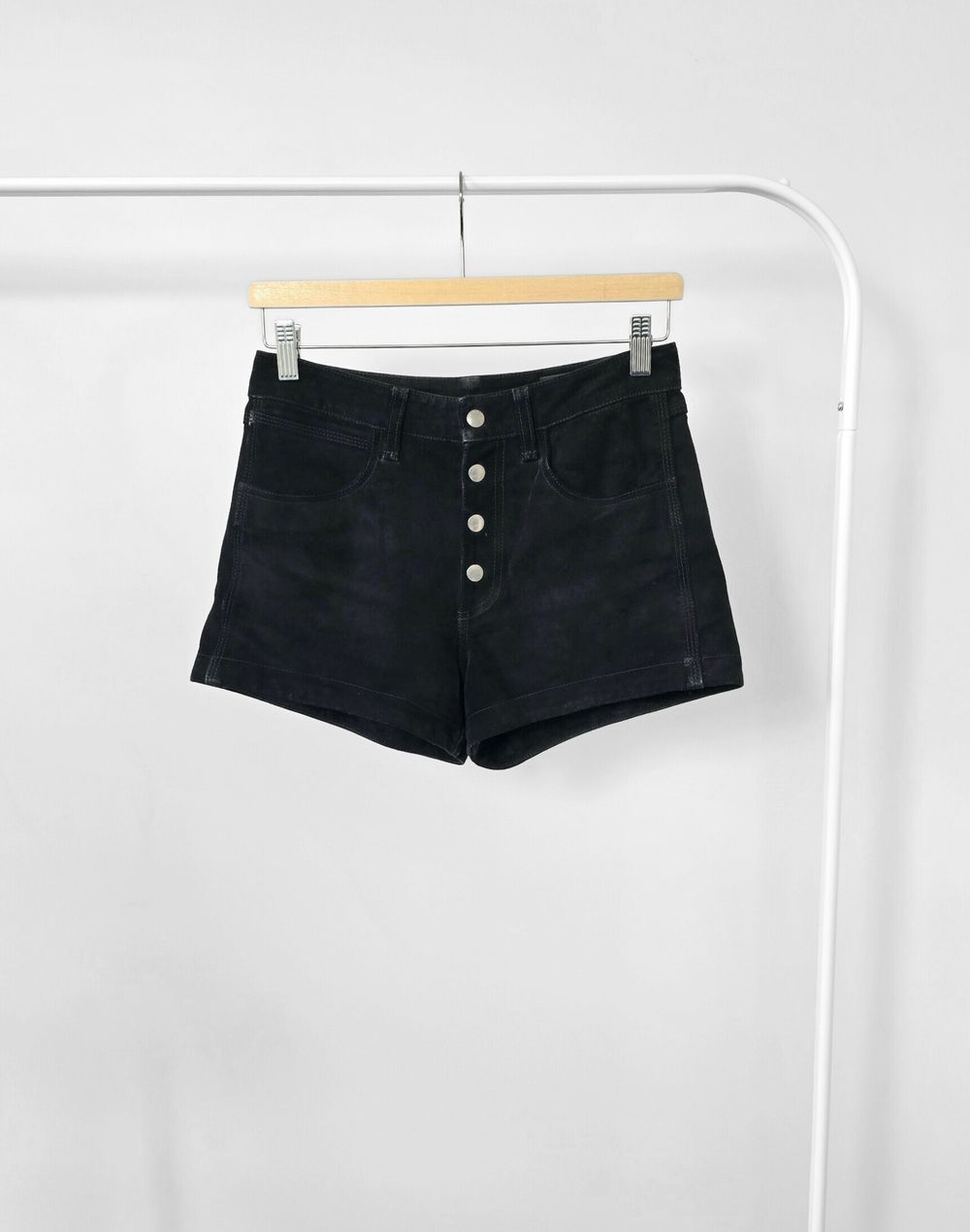 New RAG & BONE shorts | Black suede leather | Sz 25