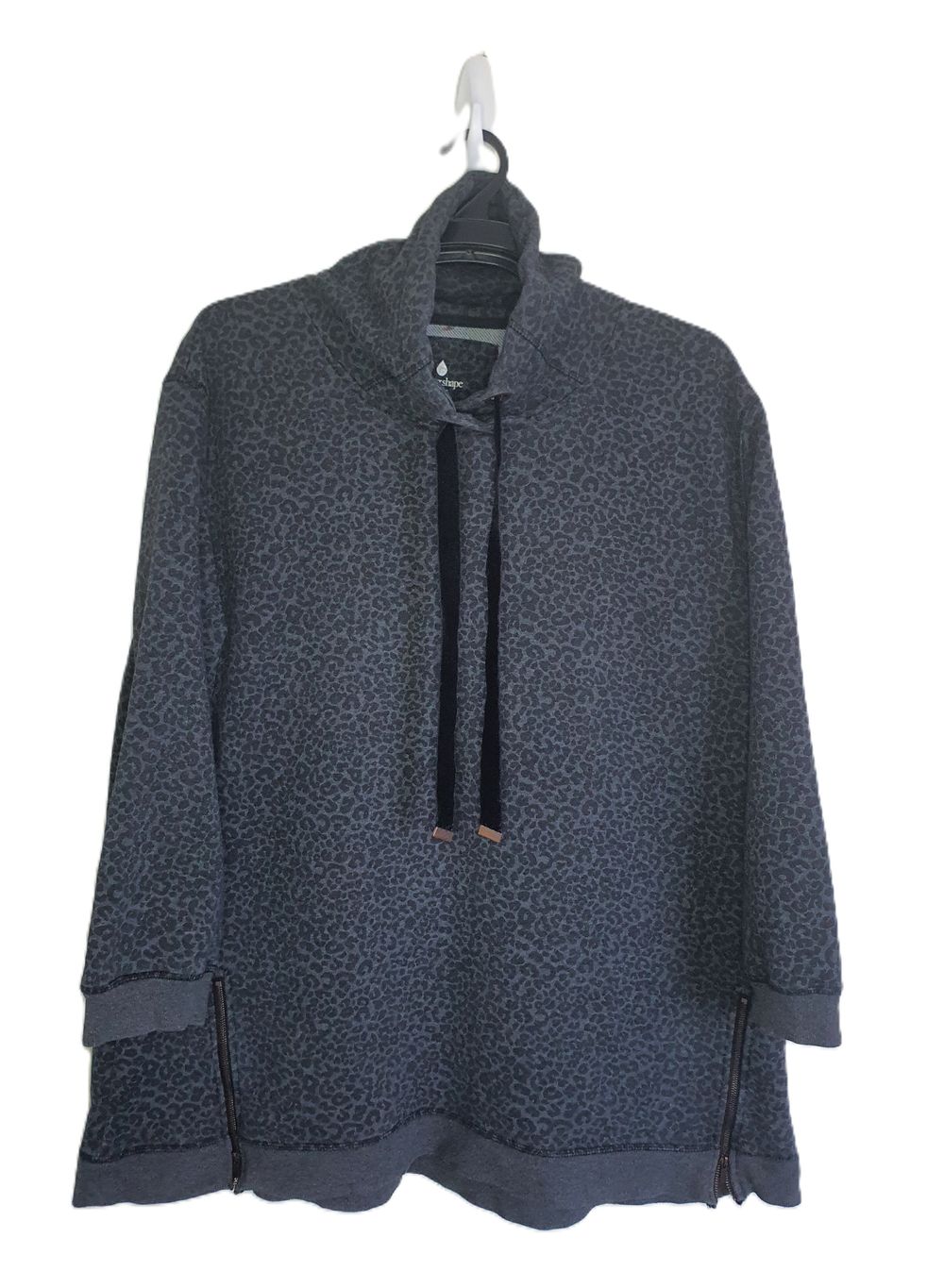 Taking Shape Grey Leopard Print Sweatshirt
