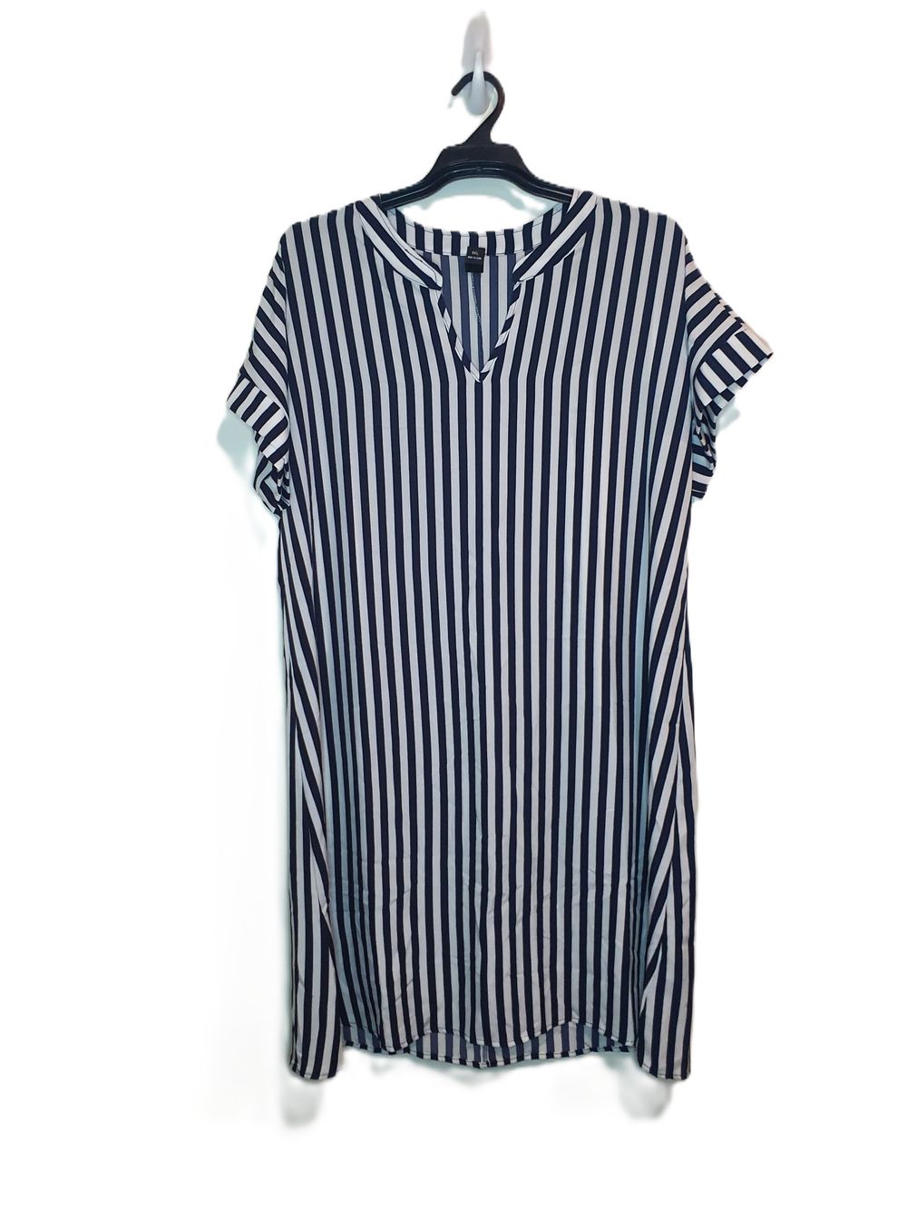Shein Blue White Striped Dress Size 16/2XL