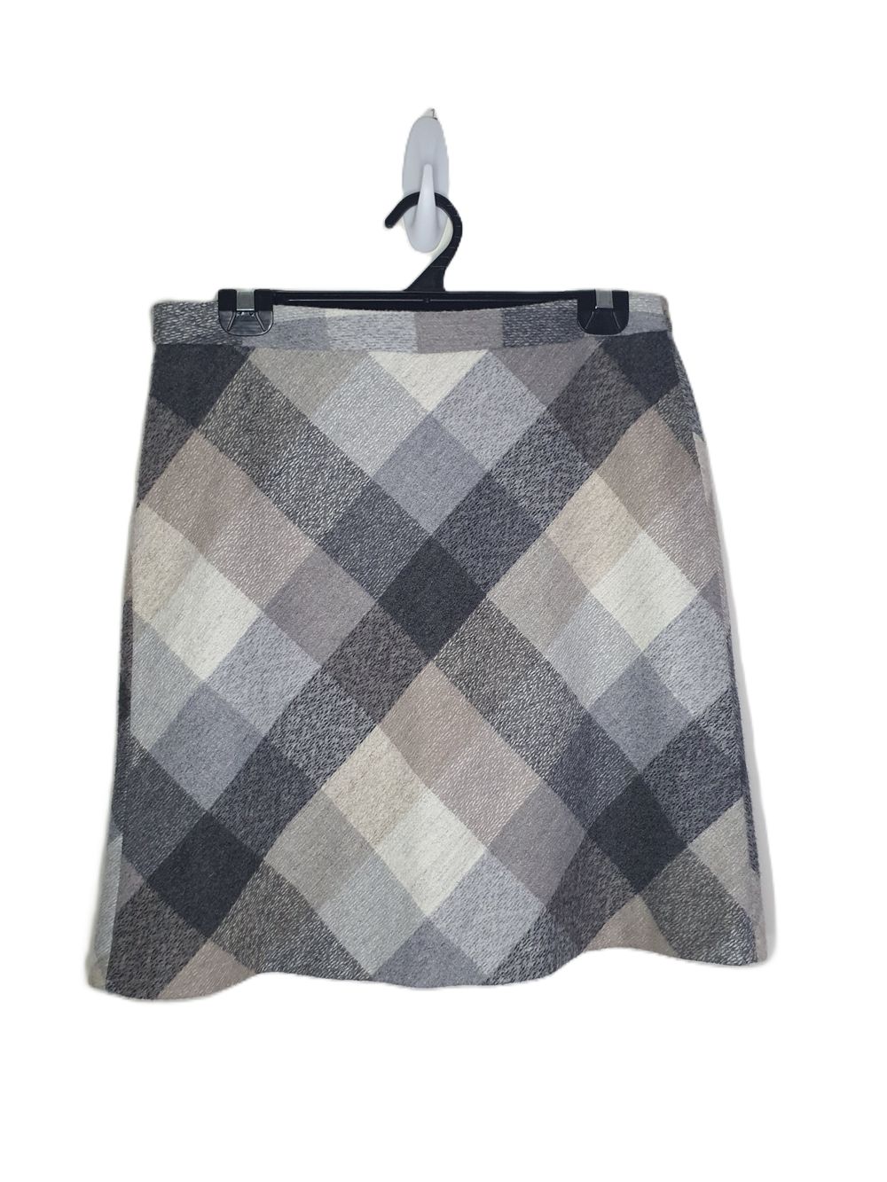 Esprit Grey Checkered Skirt - Size EU 38