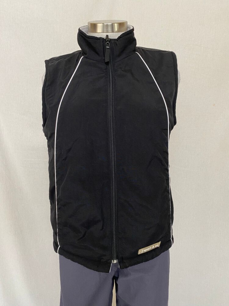 Y2K reversible sleeveless fleece vest
