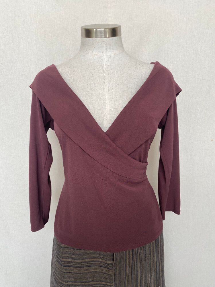 Y2k crossover 3/4 sleeve top