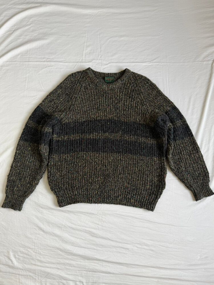 Vintage wool jumper with colourful speckles
