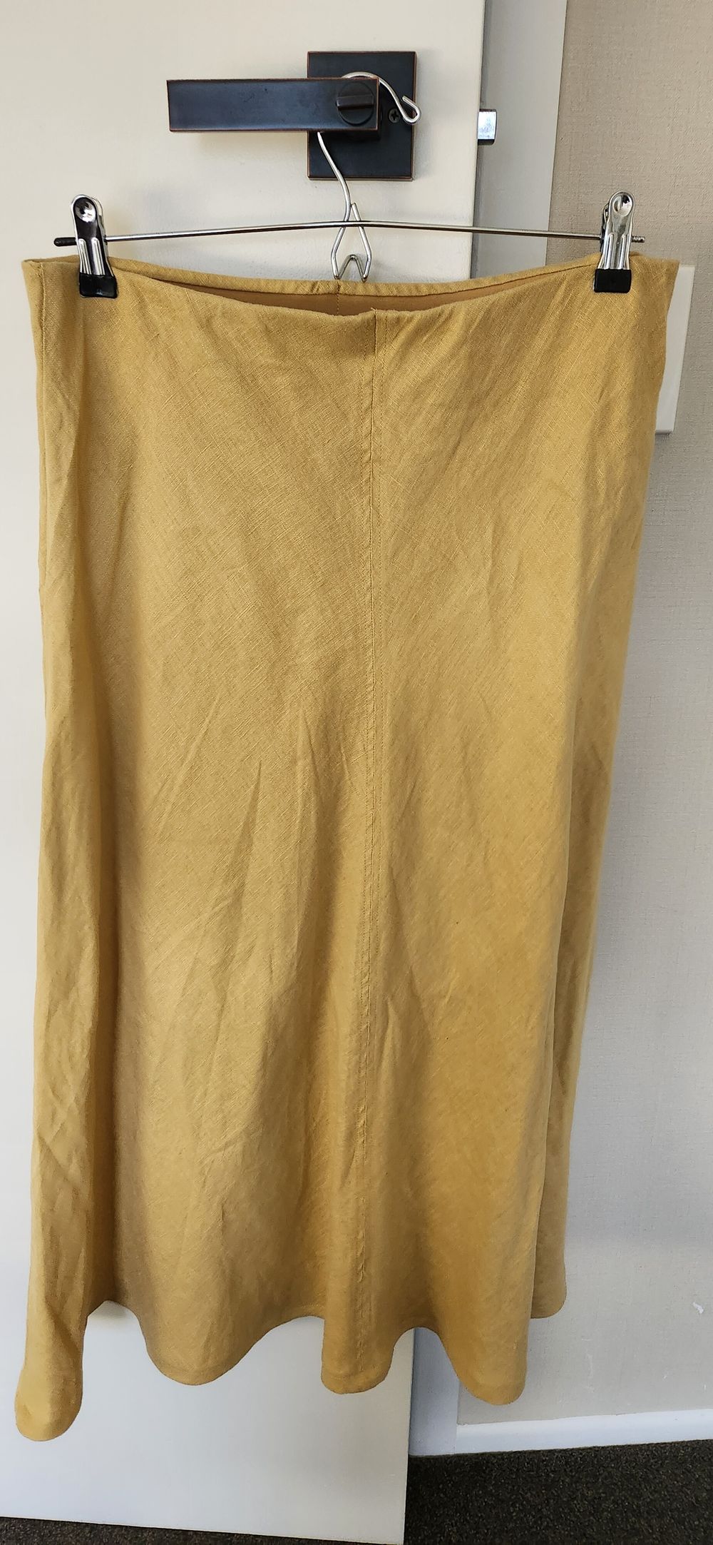 Seed Heritage Linen Yellow Skirt sz 14