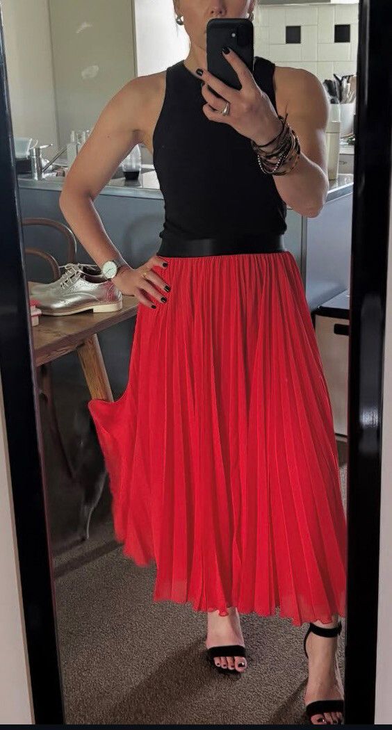 Kate Sylvester Red Skirt