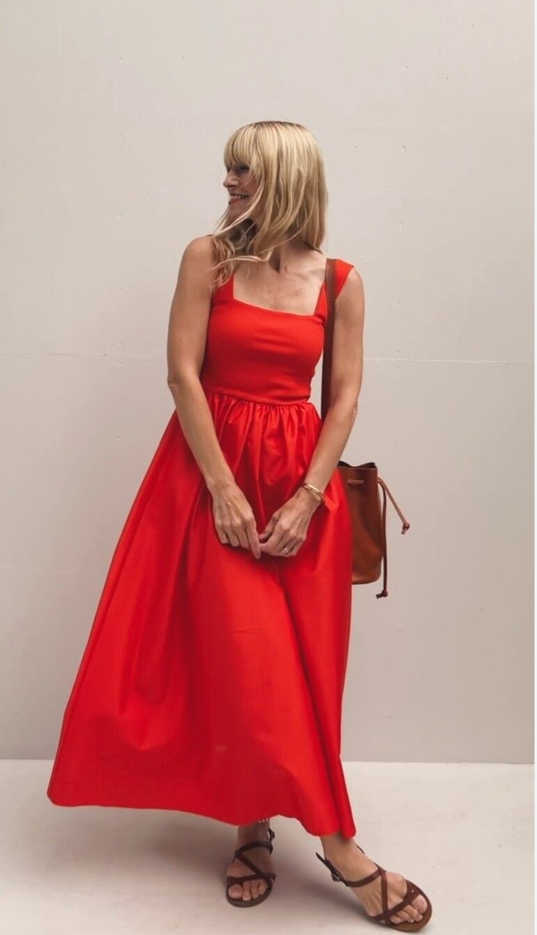 open lace back dress Janelle Beaded Maxi Dress main image 0